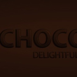Текст из шоколада