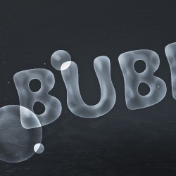 Текст из бульбачек