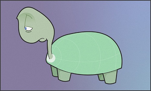 грустная черепаха