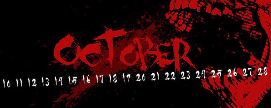 Октябрьский календарь на рабочий стол 