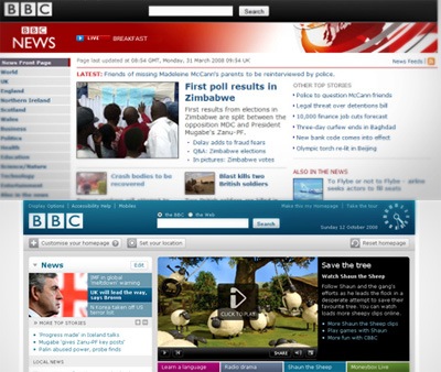 Сайт BBC