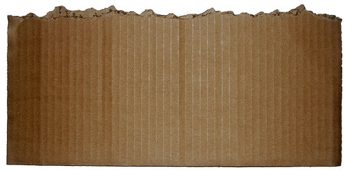 оторванный картонный лист