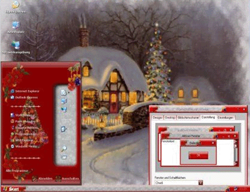 6 зимних тем для Windows XP бесплатно