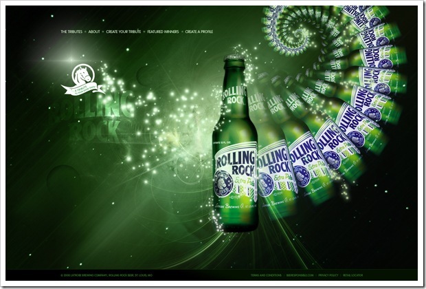яркий дизайн для сайта пива