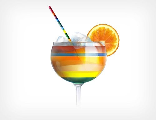иллюстрация коктейля