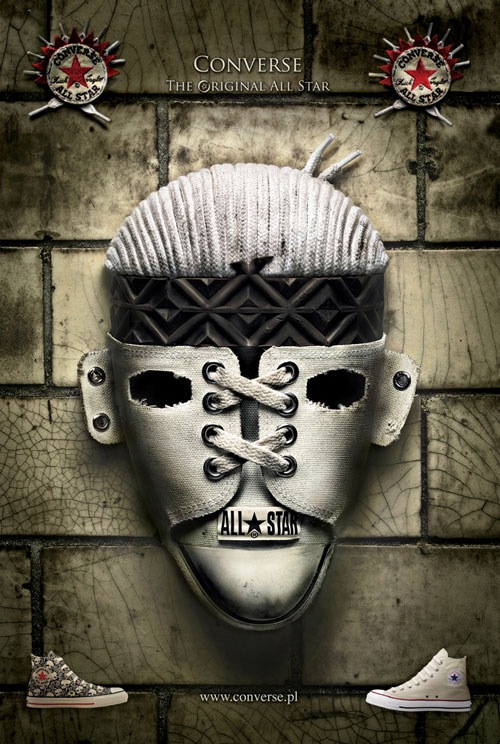 Кеды Converse: Белая маска