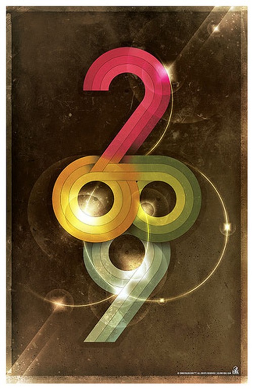 Постер под названием “Colorcubic 2009” 
