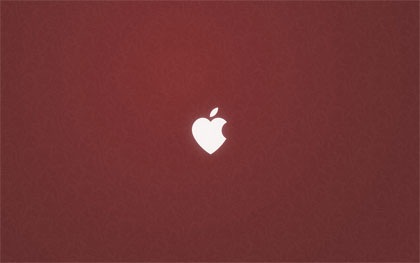 apple в форме сердца