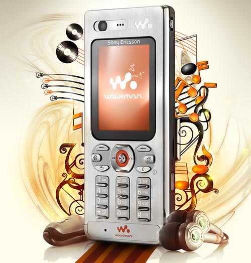 Рекламный постер Sony Ericsson W880i 
