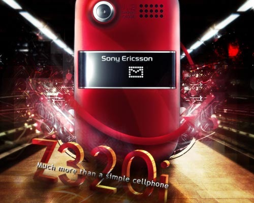 Дизайн постера Sony Ericsson Z320i 
