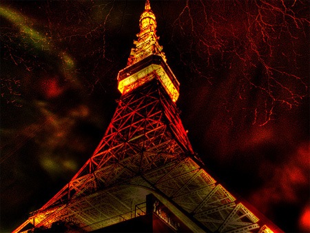 Башня Токио ХДР