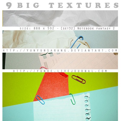 9 больших бумажных текстур