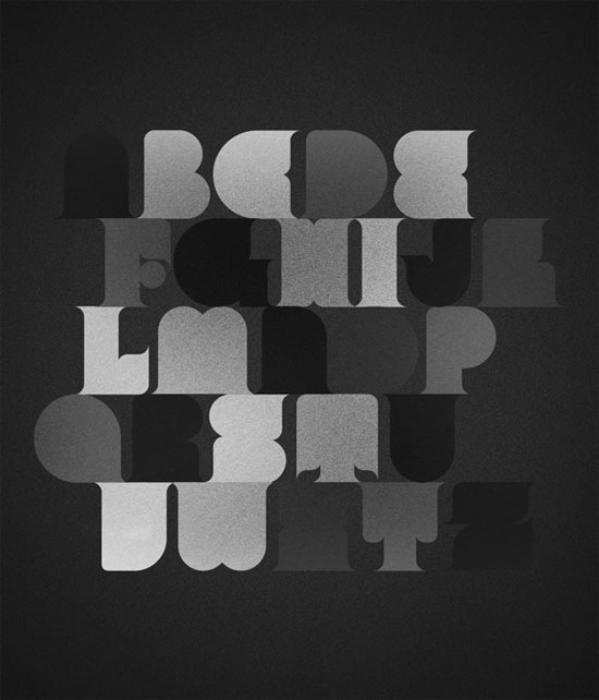темный типографический постер