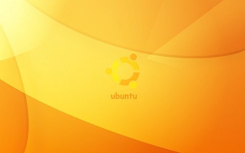 обои ubuntu в оранжевых тонах