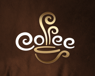 креативные кофейный логотип