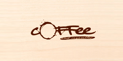стильный логотип с кофе