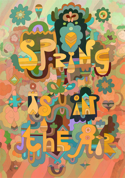 Весенний постер