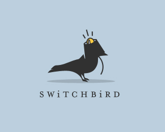 забавная птица в лого