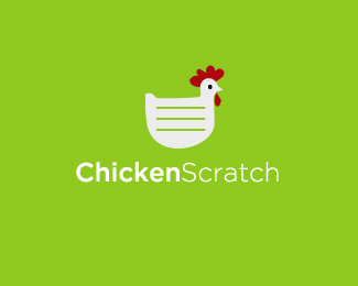 необычная курица в логотипе