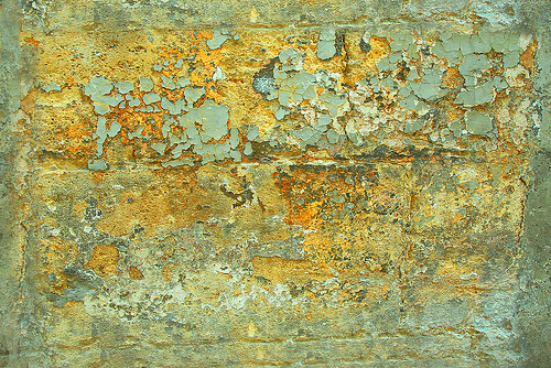 бетон цвета хакки с ржавчиной