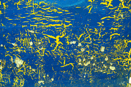 яркая голубая текстура с желтыми трещинами