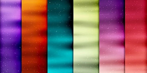 12 разноцветных космических линий 