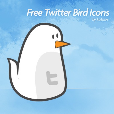 Белая птичка Twitter