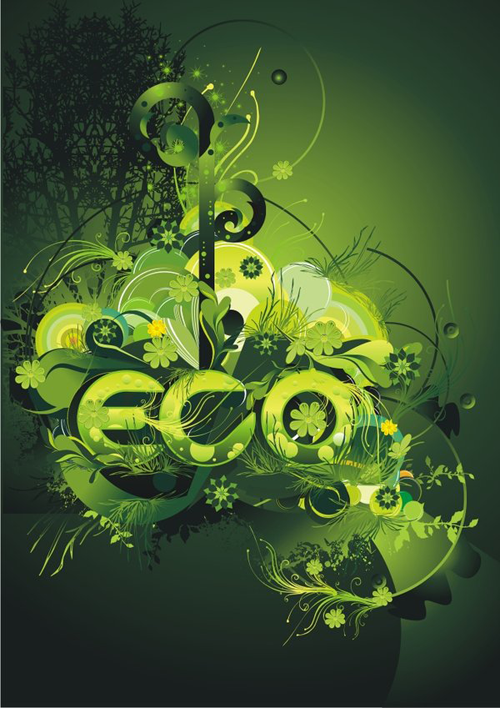 экологический зеленый дизайн