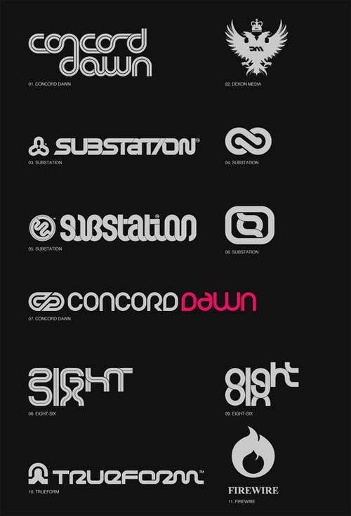 типографические шрифты в лого