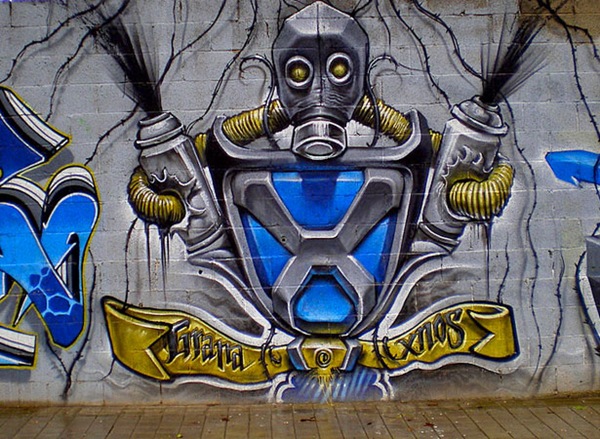 граффити в стиле гранж