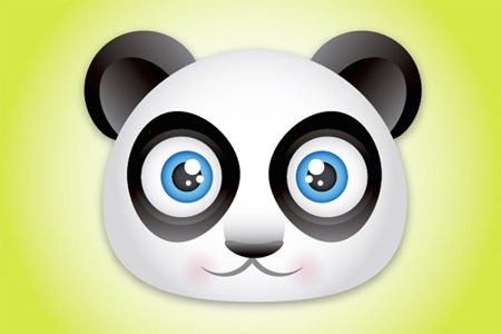 Создайте симпатичную иконку в виде мордочки панды