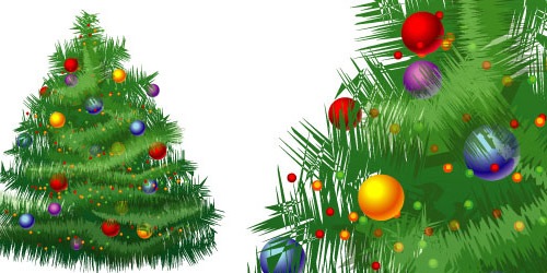 Иллюстрация новогодней елки