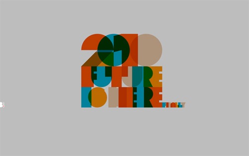 Ретро типографические шрифты на обоях 2010