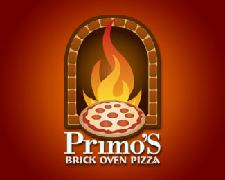 иллюстрация пиццы в лого