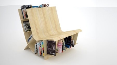 Стул в форме книжного шкафа