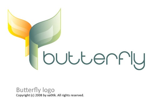лого в виде бабочки