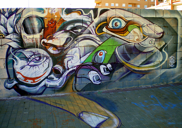 абстрактное граффити