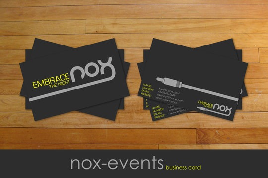 Визитка для компании NOX