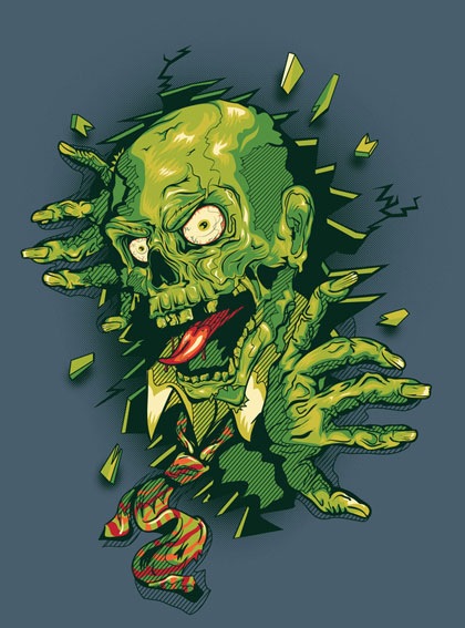 зеленый зомби