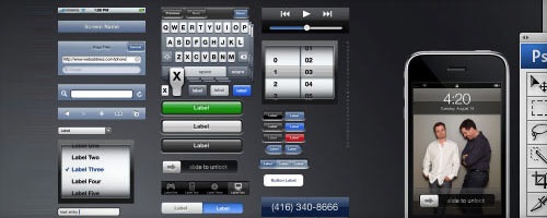 Шаблон ползовательского интерфейса iPhone