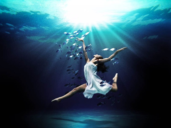 танец под водой