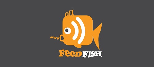 Рыбка в виде RSS иконки
