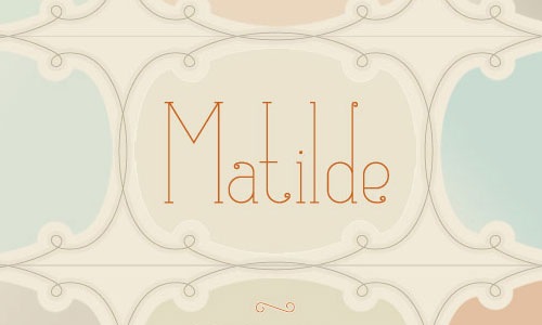 Шрифт Matilde