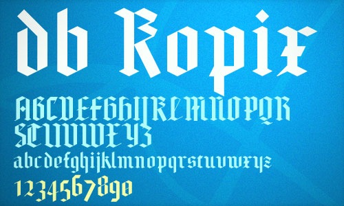 Шрифт db Kopix