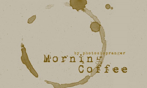 Утренний кофе –Кисти для Фотошопа