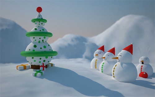 Рождественские снеговики