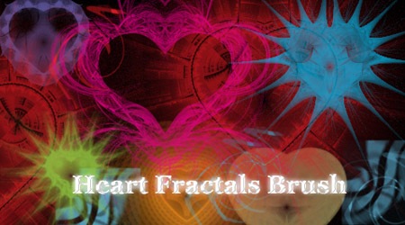 11 фрактальных сердец