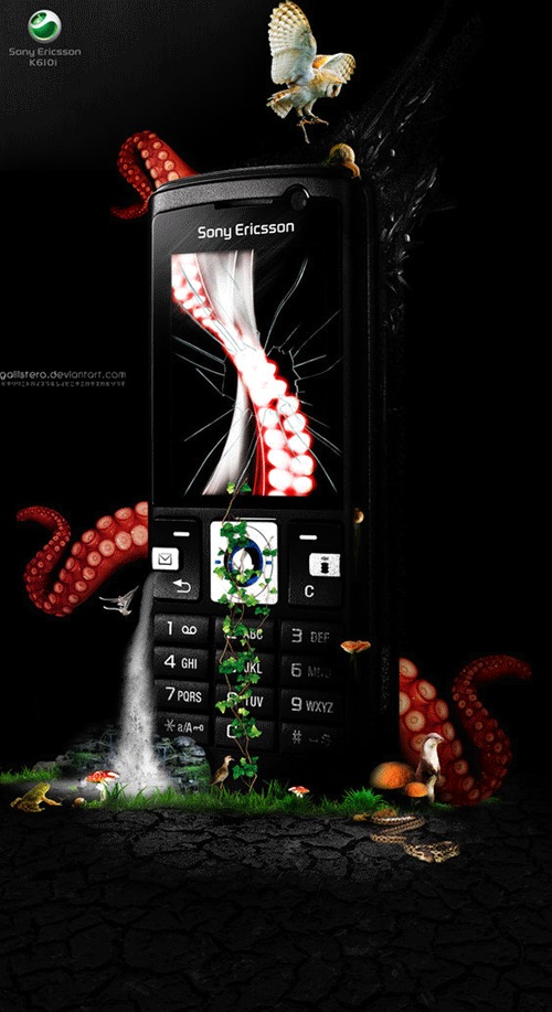 Рекламный постер Sony Ericsson