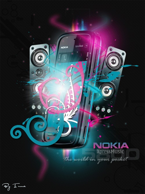 Красочный стильный Nokia