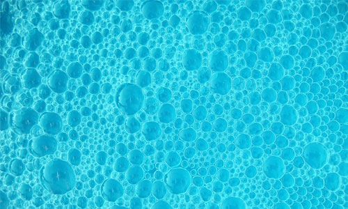 Яркие голубые пузырьки